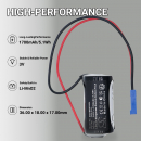 Replacement battery for FDK CR2/3 8.L (With BERG-2P connector) 1700 mAh Li-MnO2 3 V (Cameron Sino)