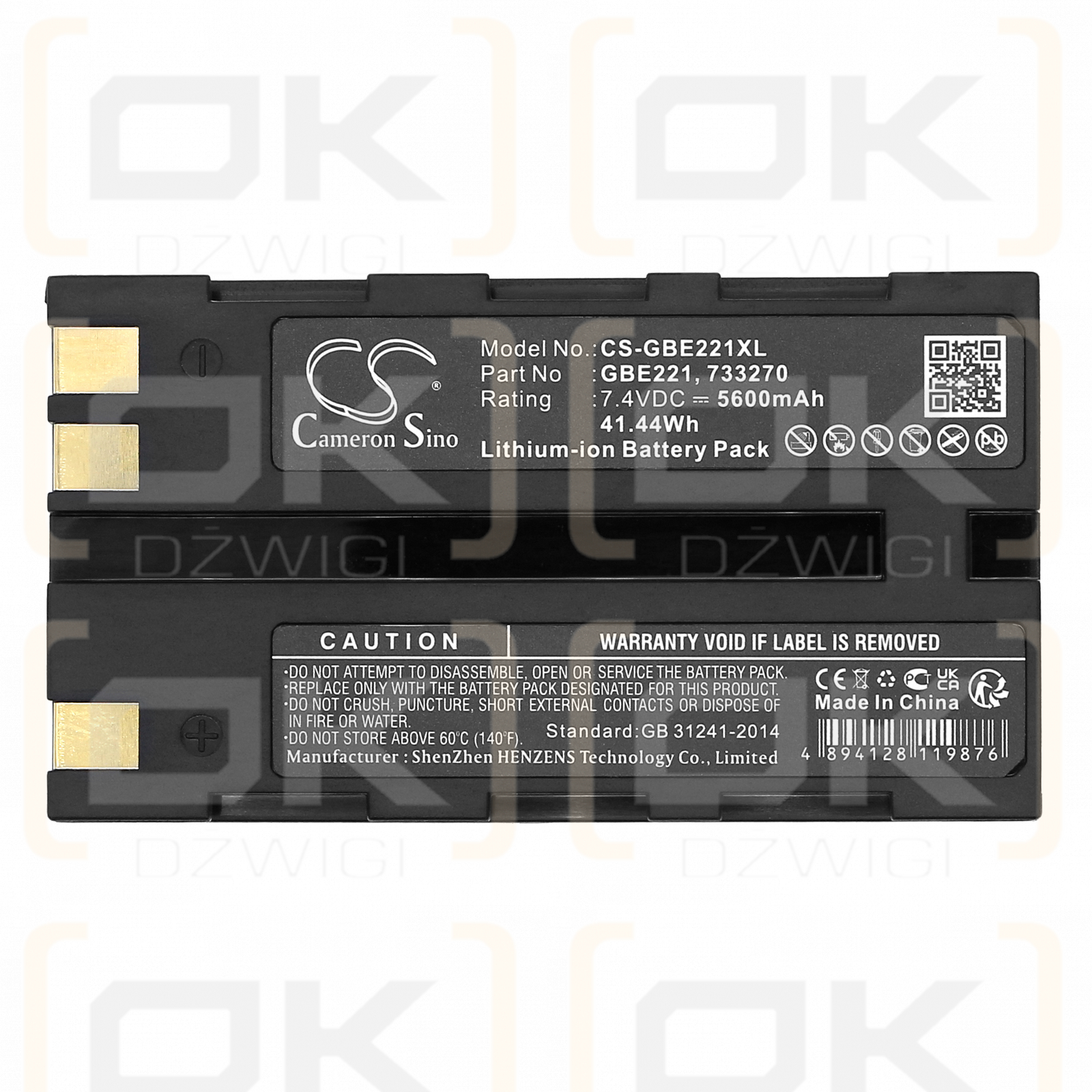 Leica System 1200 GNSS receivers / GEB222 5600mAh Li-ion 7.40V (Cameron Sino)