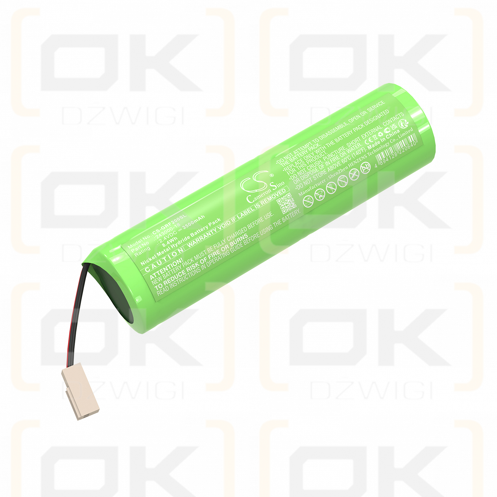 Geo-Fennel FL 200AN / 243000-18 3500mAh Ni-MH 2.4V (Cameron Sino)
