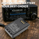 Batería de repuesto para Icom IP-503H / BP-307, 3300 mAh, iones de litio, 7,4 V (Cameron Sino)