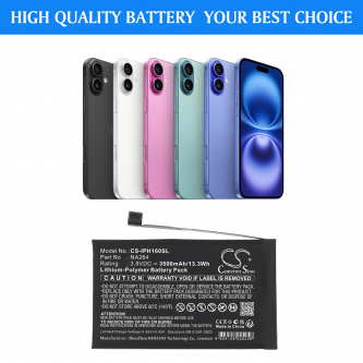 Apple iPhone 16 / NA264 3500 mAh Li-Polymer 3.8 V (Cameron Sino)