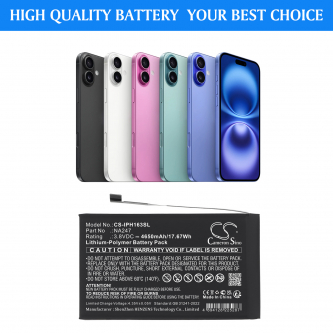 Apple iPhone 16 Plus / NA247 4650 mAh Li-Polymer 3.8 V (Cameron Sino)