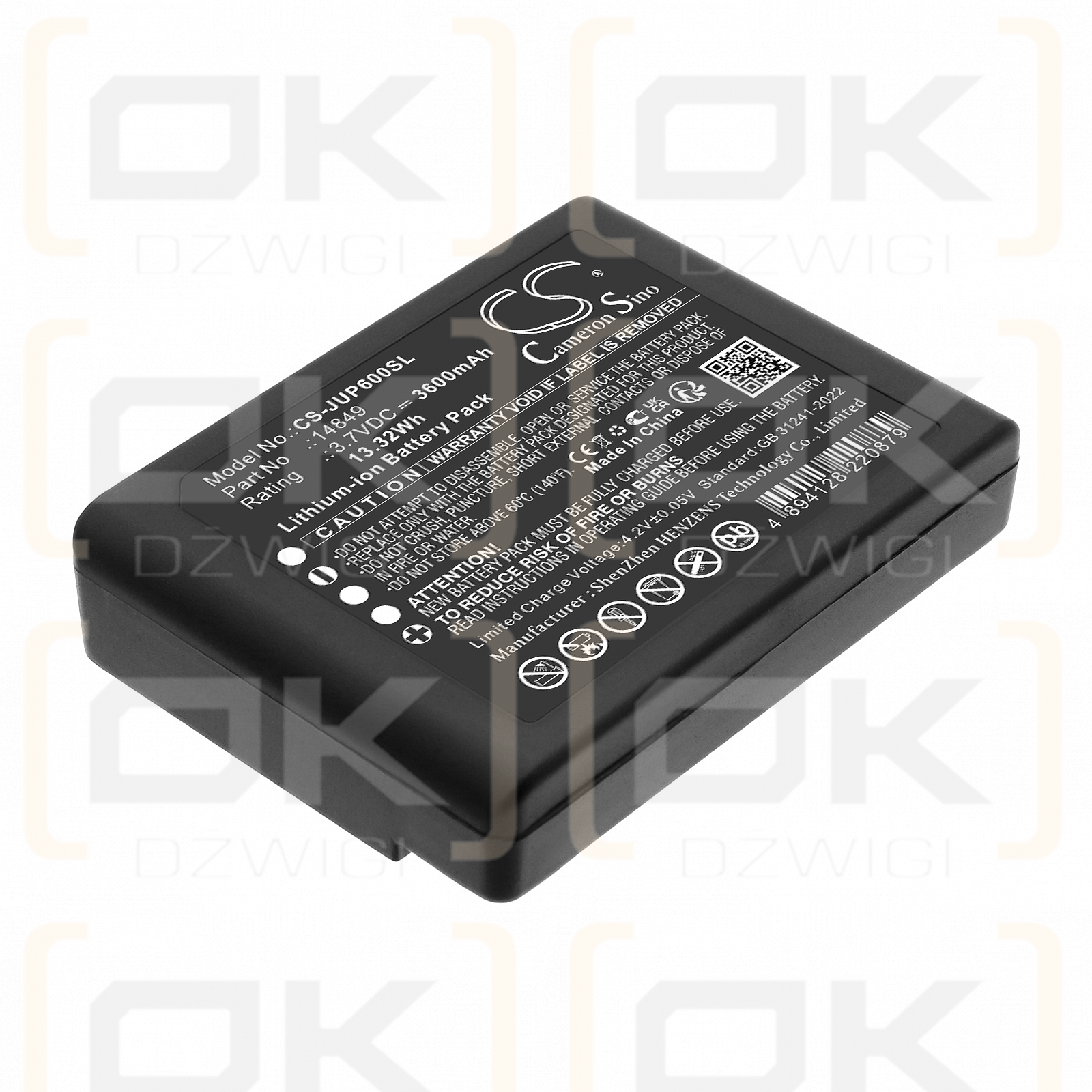 Juniper TK6000 Field PC / 14849 3600mAh Li-ion 3.7V (Cameron Sino)