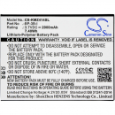 Ersatzakku für Kruger&Matz KM0408 / BP-3B-I 2000 mAh Li-Polymer 3,7 V (Cameron Sino)