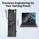 Сменный аккумулятор для Mechrevo Code 10 / SSBS81 6050 мАч литий-полимерный 11,55 В (Cameron Sino)