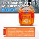 Batería de repuesto para desfibrilador Nihon Kohden Cardiolife AED2100 / NKPB-1430K 1400 mAh Li-MnO2 30 V (Cameron Sino)