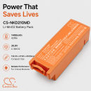 Batería de repuesto para desfibrilador Nihon Kohden Cardiolife AED2100 / NKPB-1430K 1400 mAh Li-MnO2 30 V (Cameron Sino)