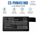 Batería de repuesto para monitor Phillips Intrepid RX / 989803202601, 5000 mAh, iones de litio, 14,8 V (Cameron Sino)
