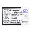 Sony 3.7VDC 640mAh battery; Li-ion - replacement for NP-BY1 (Cameron Sino)