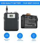 SHURE SHURE ADX1 Transmitters / 95A24832 1800mAh Li-ion 3.7V (Cameron Sino)