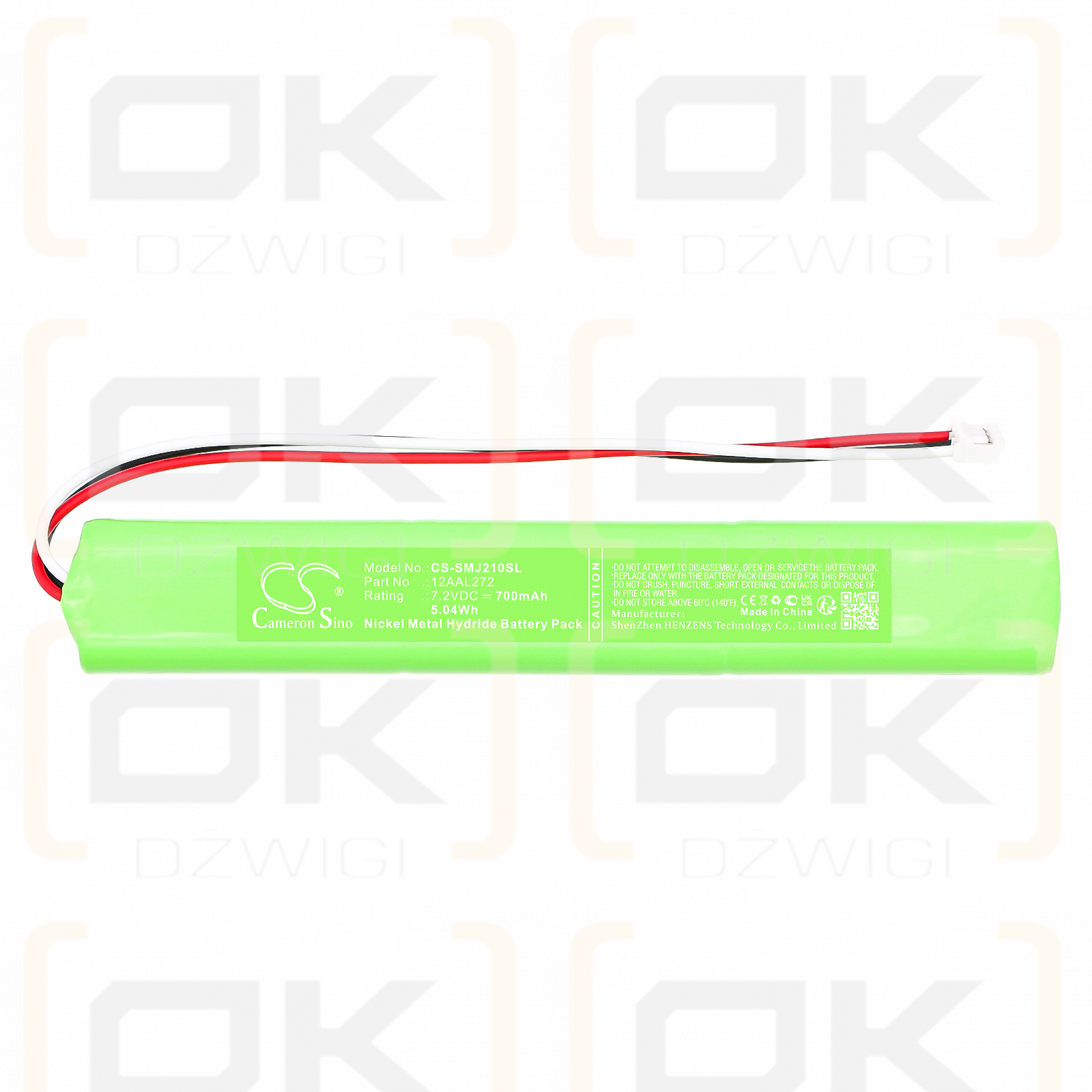 Mitutoyo Surftest SJ-210 / 12AAL272 700mAh Ni-MH 7.2V (Cameron Sino)