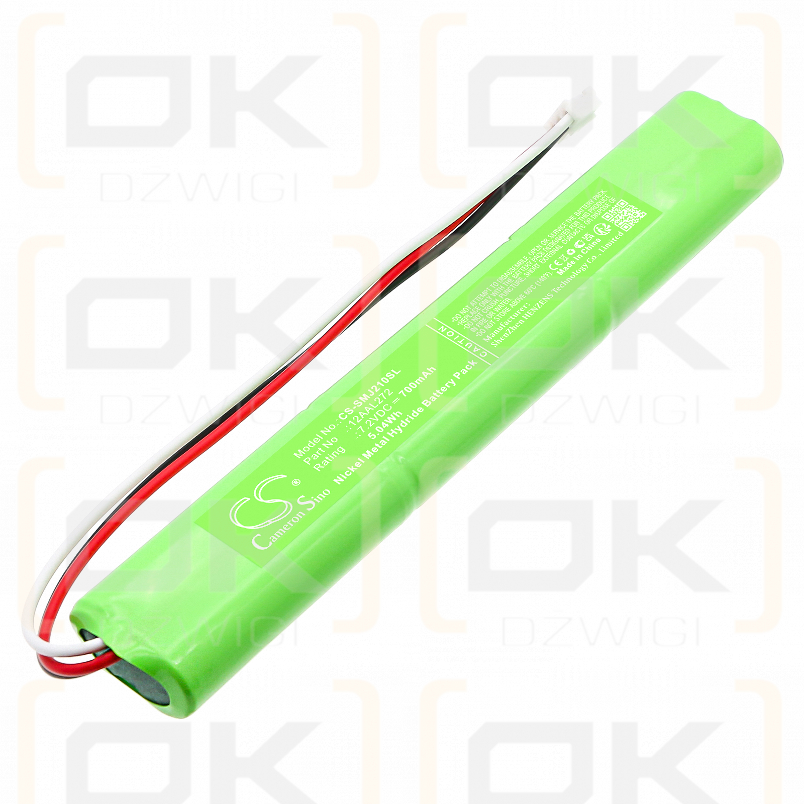 Mitutoyo Surftest SJ-210 / 12AAL272 700mAh Ni-MH 7.2V (Cameron Sino)
