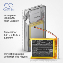 Batería de repuesto para Astell&Kern SR35 / PL685065, 3000 mAh, polímero de litio, 3,7 V (Cameron Sino).