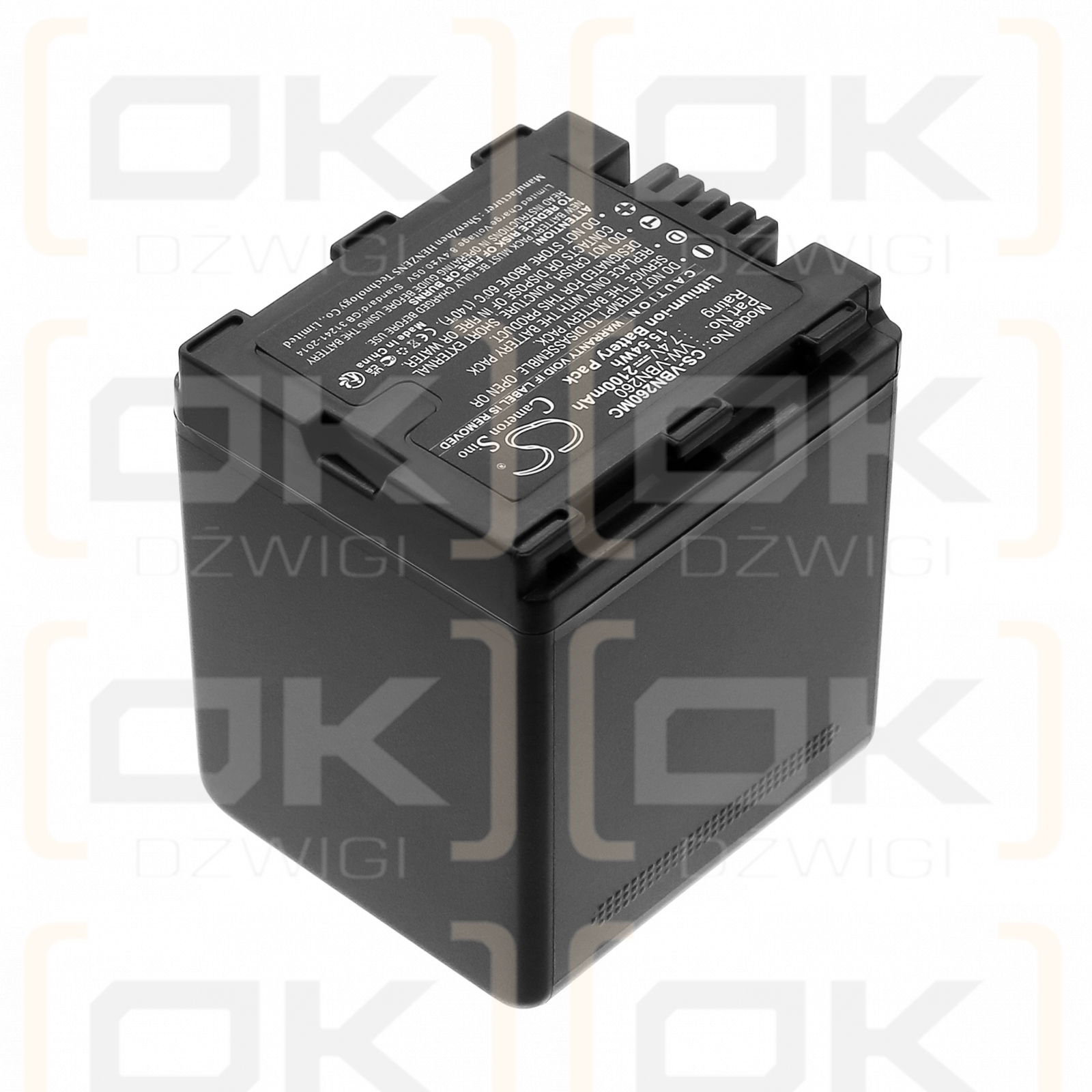 Panasonic HC-X900M / VW-VBN260 2100mAh Li-ion 7.4V (Cameron Sino)