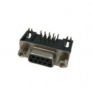 Gniazdo D-SUB9  kątowe żeńskie 7,2mm