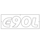 Naklejka Epsilon E90L