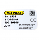 Tabliczka Palfinger PK 6501