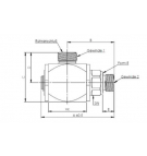 Поворотный шарнир Krüger M24x1.5 - 16S M22x1.5