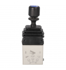 Pneumatic joystick for hooklift, skip loader, tipper BI G1/8" side connections