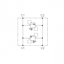 Cross relief valve G1/2"BSPP 10-180 bar