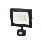 Naświetlacz, Lampa LED SMD 230V 30W 4000K 2520LM IP65 CZARNY Z CZUJNIKIEM RUCHU