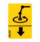 Fassi pictogram of the crane rotation control function