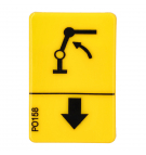 Fassi pictogram of the control function and arm