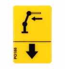 Fassi pictogram of the arm extension function