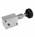 Relief valve 35 LPM 3/8" BSP 5-50 BAR; Knob