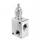 Overflow valve 35 LPM 1/2" BSP 100-350 BAR