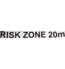 Naklejka RISK ZONE 600x80