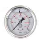Manometer Italmanometri mit G 1/4" Anschluss hinten; 0-40 bar; NS 63mm