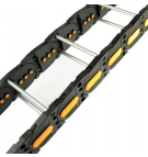 Brevetti Stendalto series 307B energy chain (aluminum bars every second link)