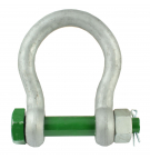 Grillete Omega redondo con protección, entrada ancha 25T