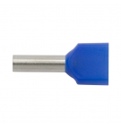 Insulated ferrule terminal TID 2x2.5mm2/10mm, blue, tin-plated