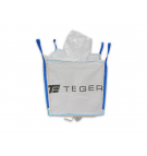 Worek BIG BAG 500kg. 90 x 90 x 90. 4 uchwyty. Lej zasypowy / Lej spustowy. Tasiemka /TEGER