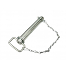 Hitch pin with cotter pin and chain 28x120x160 TEGER