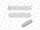 Prismatic key 8x7x40 TEGER, (sold in packs of 10)