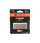 Bit krzyżowy PZ 25 mm/PZ2 (ZESTAW 10 SZT) / TEGER