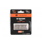 Bit krzyżowy PZ 25 mm/PZ3 (ZESTAW 10 SZT) / TEGER