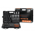 Zestaw kluczy nasadowych 220 szt / TEGER