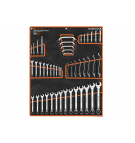 Zestaw kluczy płasko-oczkowych 47 szt / TEGER