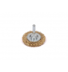 Szczotka tarczowa z trzpieniem - drut falowany FI 6/50 mm / TEGER