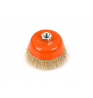 Szczotka doczołowa z nakrętką - drut falowany M14/100 mm / TEGER