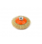 Szczotka tarczowa z nakrętką - drut falowany M14/100 mm / TEGER