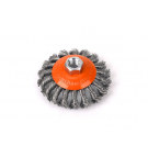Szczotka tarczowa z nakrętką - drut skręcany M14/100 mm / TEGER