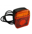 Lampa przyczepki diodowa LED bez oświetlenia tablicy W18U