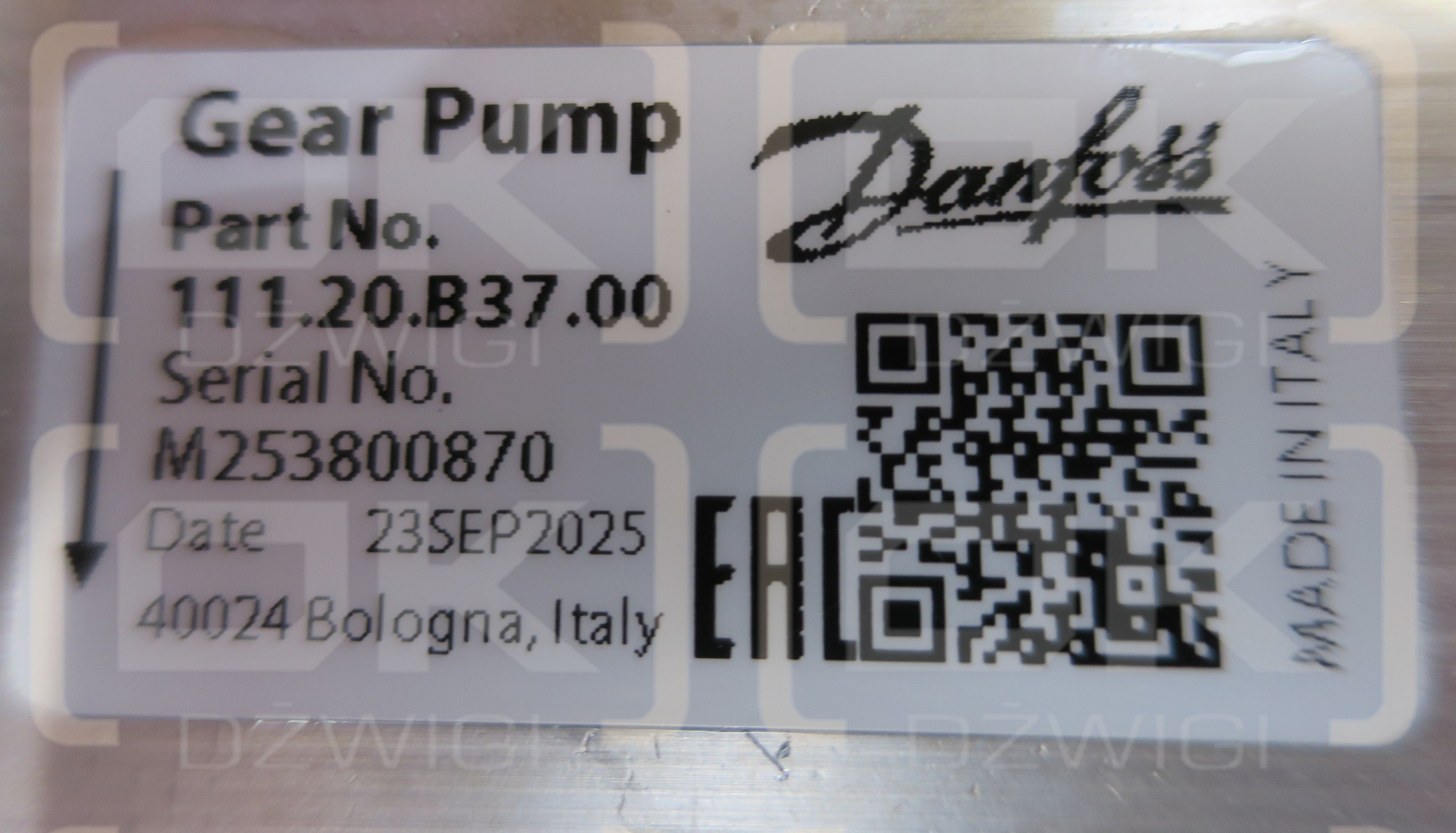 DANFOSS No. 111.20.B37.00