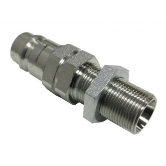 Hydraulic quick coupler plug long M22x1.5 external thread EURO (9100822W) (ISO 7241-A) Waryński (pack of 10)