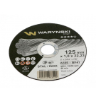 Tarcza do cięcia metalu 125 x1.0 x22.23 mm Waryński (sprzedawane po 5 szt w op 5 szt)